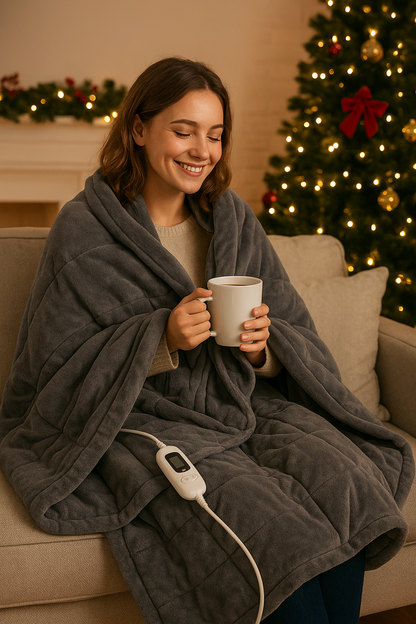 The Somnia™ Heated Throw Blanket.