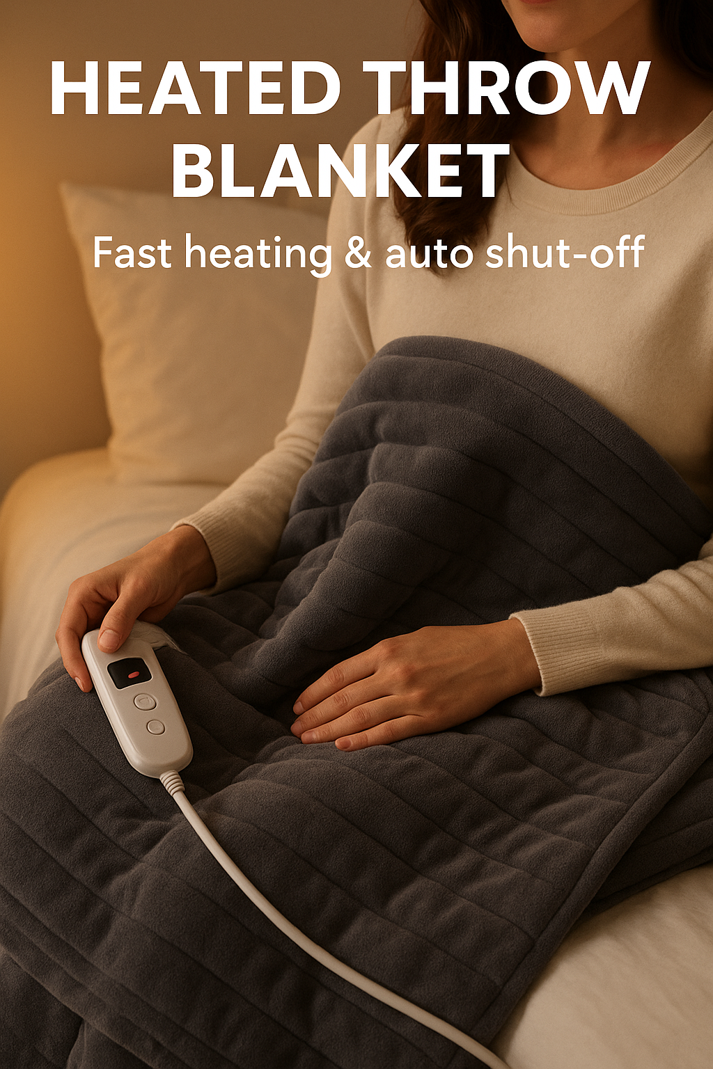 The Somnia™ Heated Throw Blanket.