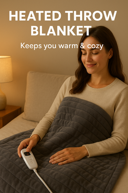 The Somnia™ Heated Throw Blanket.